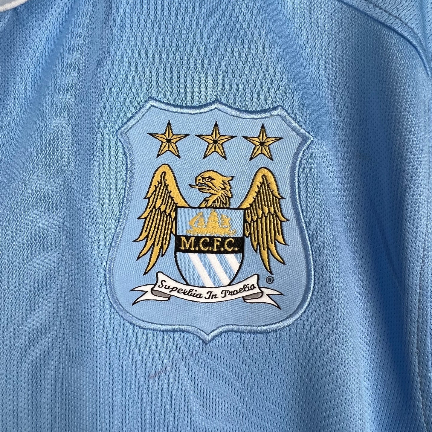 Camisa do Manchester City l 2015/16 Masculina Torcedor