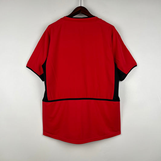 Camisa do Manchester United l 2002/03 Masculino Torcedor
