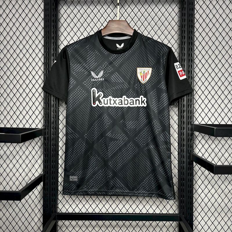 Camisa Athletic Bilbao Goleiro 24/25 s/n° Torcedor Masculino - Preto