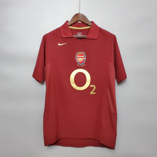 Camisa do Arsenal l 2005/06 Masculina Torcedor