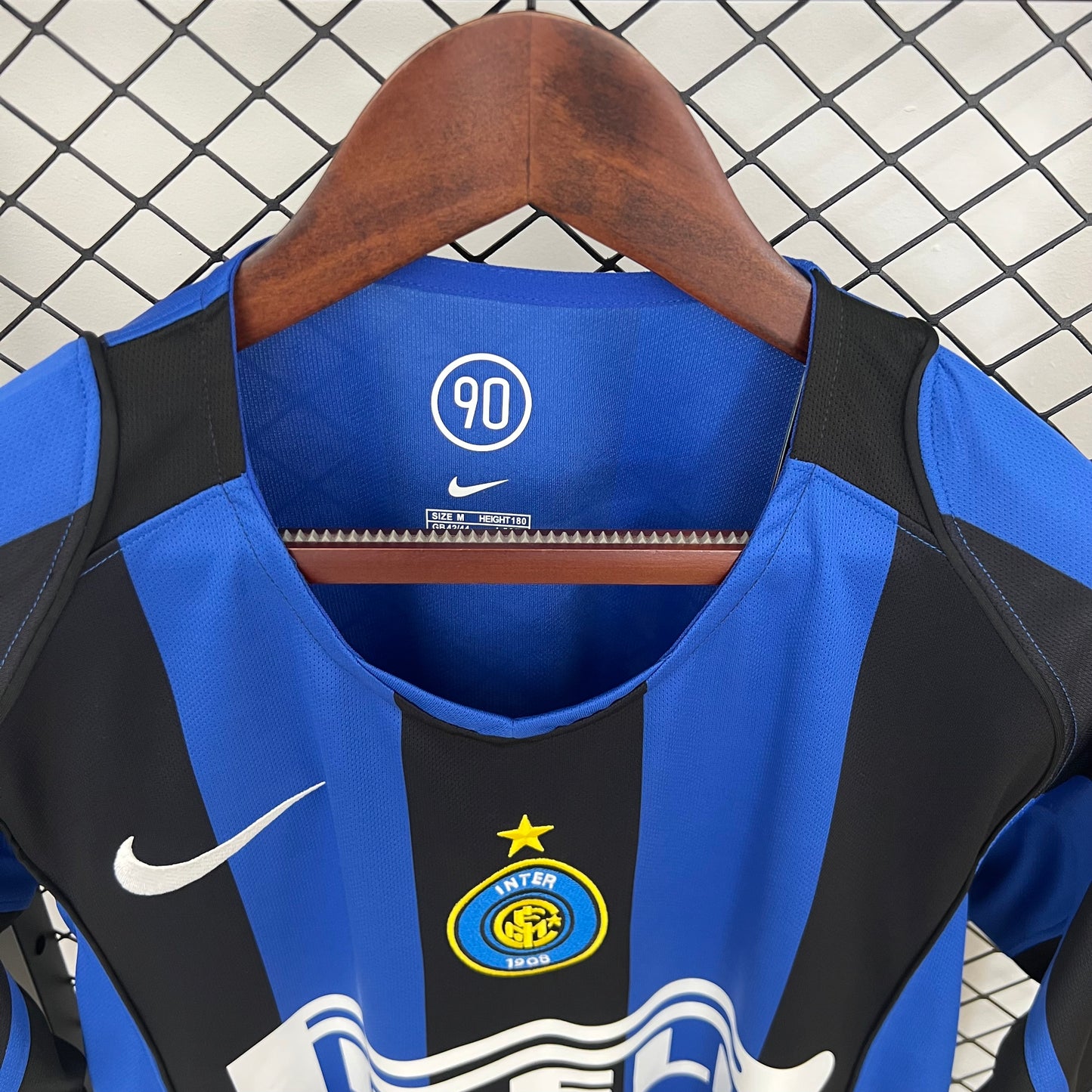 Camisa da Inter de Milão l 2004/05 Masculina Torcedor