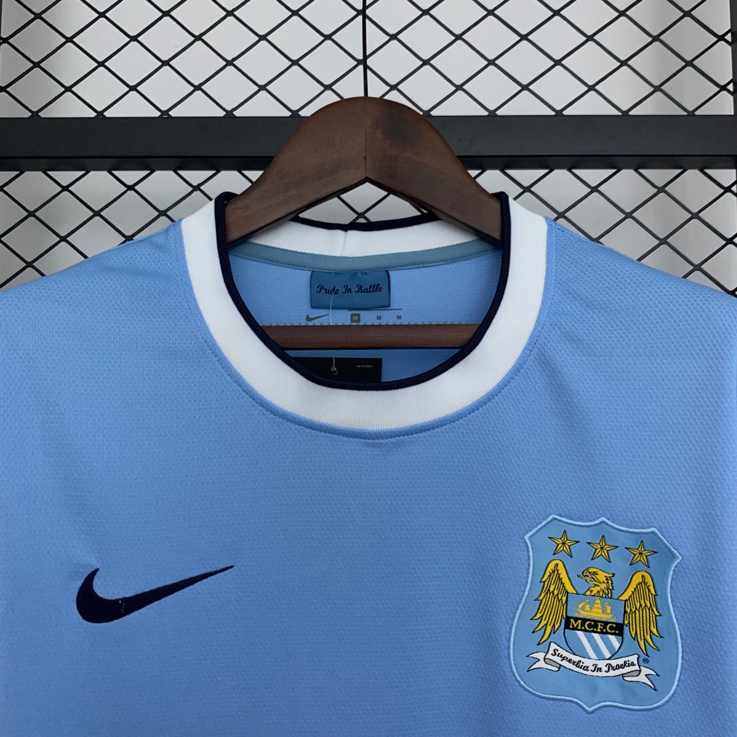 Camisa do Manchester City l 2013/14 Masculina Torcedor