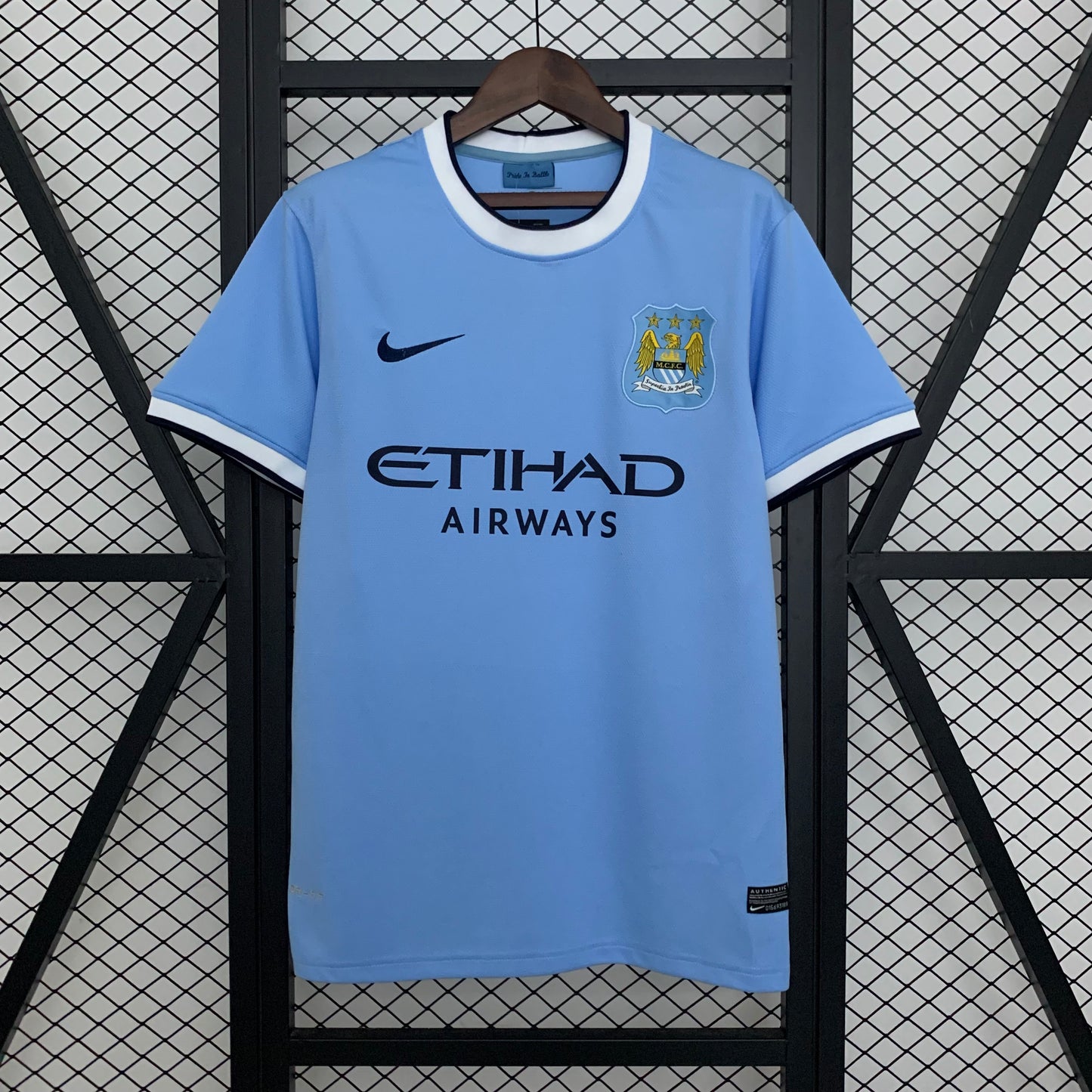 Camisa do Manchester City l 2013/14 Masculina Torcedor