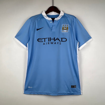 Camisa do Manchester City l 2015/16 Masculina Torcedor