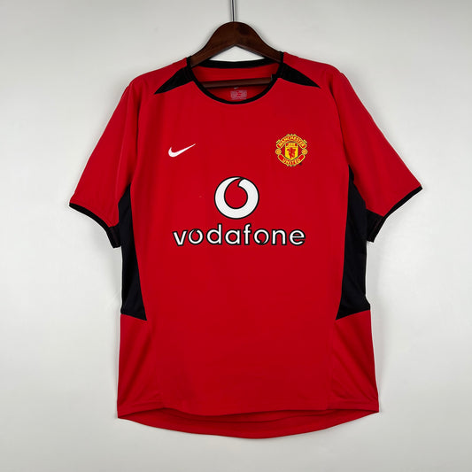 Camisa do Manchester United l 2002/03 Masculino Torcedor