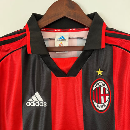 Camisa do Milan l 1998/99 Masculina Torcedor