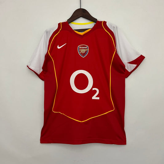 Camisa do Arsenal l 2004/05 Masculina Torcedor