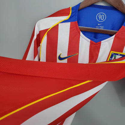 Camisa do Atlético de Madrid l 2004/05 Masculina Torcedor