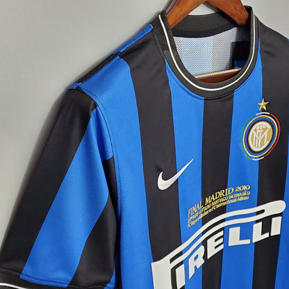 Camisa da Inter de Milão l 2009/10 Masculina Torcedor