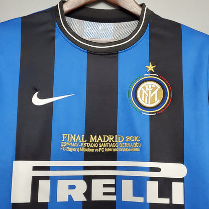 Camisa da Inter de Milão l 2009/10 Masculina Torcedor