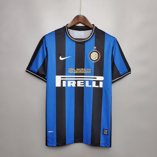 Camisa da Inter de Milão l 2009/10 Masculina Torcedor