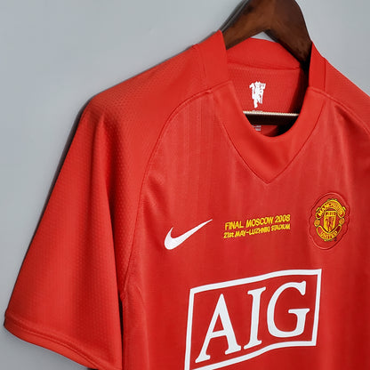Camisa do Manchester United l 2007/08 Masculina Torcedor