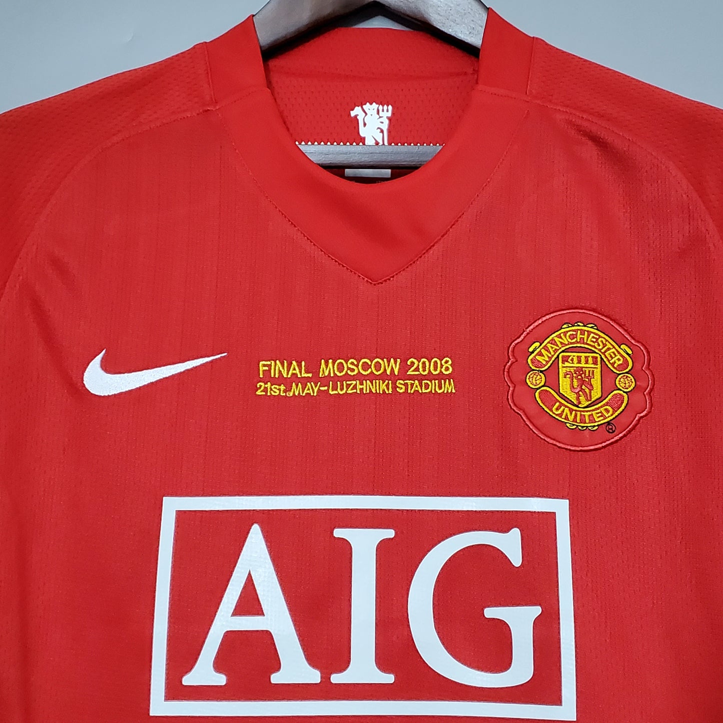 Camisa do Manchester United l 2007/08 Masculina Torcedor