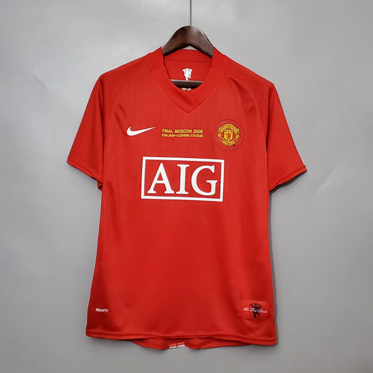 Camisa do Manchester United l 2007/08 Masculina Torcedor