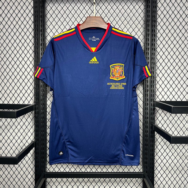 Camisa da Espanha retrô 2010 Fora