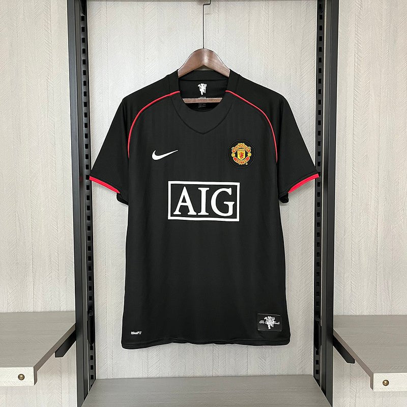 Camisa Manchester United 2007/08 - Retrô - Preta