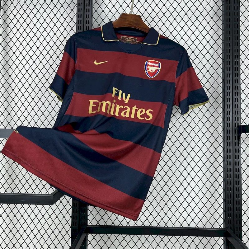 Camisa Retrô Arsenal III Third 06/07 - - Modelo Torcedor- Vermelha e Azul