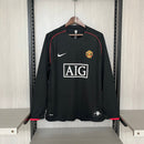 Camisa Retrô Away II do Manchester United 2007 Preta - Manga Longa