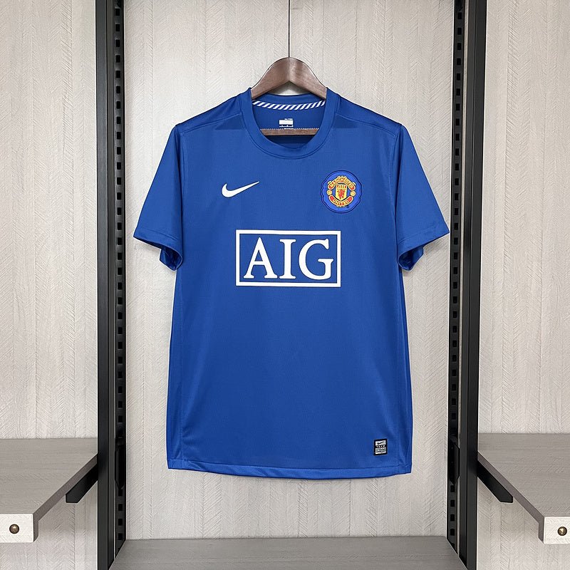 Camisa Retrô Manchester United Nike 2007/08 Azul